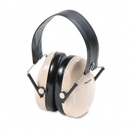 3M PELTOR Optime ABS Earmuff, Earmuffs Shape, 21.0 db, Beige/Black H6F/V